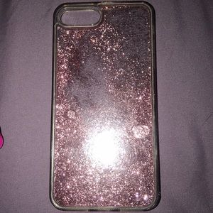 Phone case, with water and sparkles